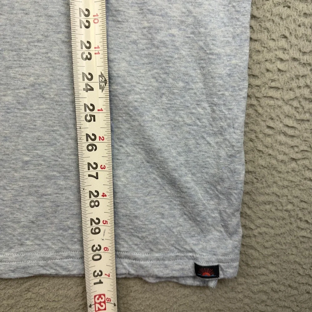 Faherty Cloud Cotton‎ Polo Shirt Mens XL Blue Heather Jersey Soft Tagless Casual